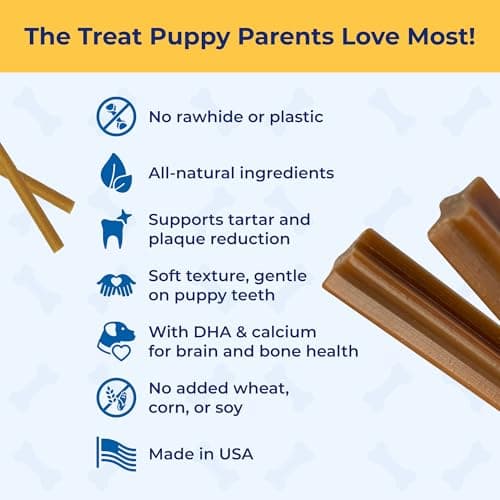 N-Bone Puppy Teething Sticks, Chicken Flavor, Natural Puppy Chew Sticks & Teething Treats, SQF Certified, Made with Rice Flour for Easy Digestion, Calcium Enriched (3.7oz) — view 4