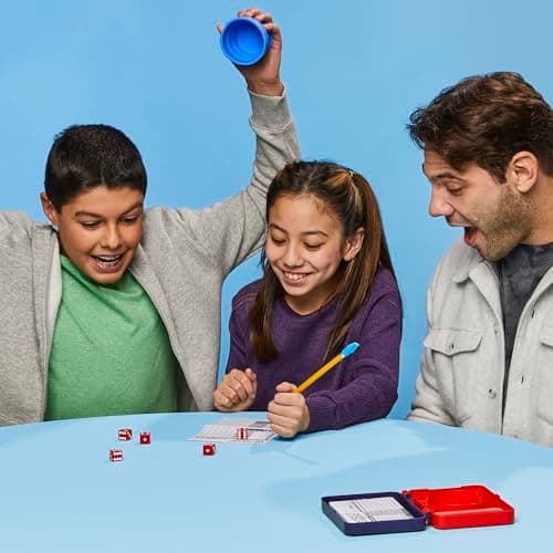 Yahtzee Dice Game | with Collapsible Cup & Storage Case | Fun Family Games for Kids, Teens, Adults | 30 Mins. | 2 or More Players | Ages 8+ (English & French Version) — view 5