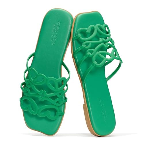 Project Cloud Womens Flat Sandals, Non Slip Dressy Sandals for Women (Lisa)