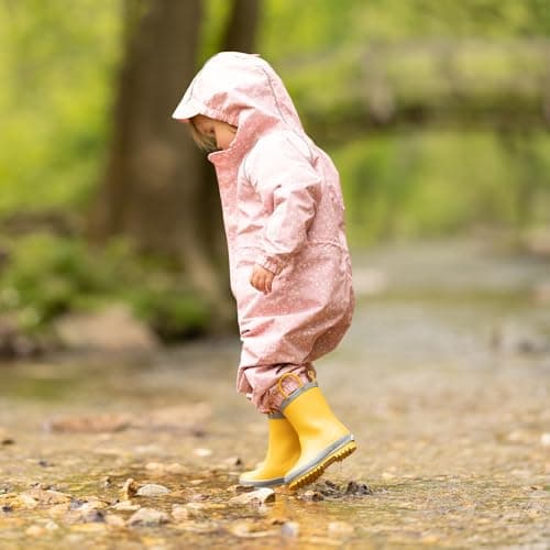 JAN & JUL Rain Boots for Toddlers with Easy-on Handles (Yellow, Size 6.5 Toddler) — view 2