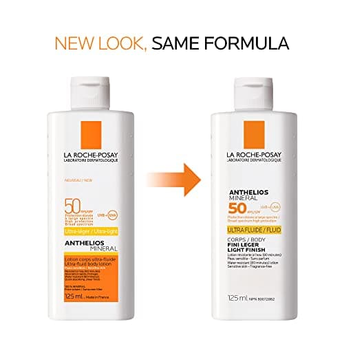 La Roche-Posay Anthelios Mineral Body Sunscreen, Gentle Lotion Broad Spectrum SPF 50, Face and Body Sunscreen with Titanium Dioxide, Water Resistant, Fragrance Free, 125mL — view 2