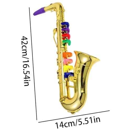 Kids Saxophone Toy, Saxophone Instrument, Music Toy, for Boys Girls Party Birthday Holiday School Performance Stage Role Playing Talent Show — view 4