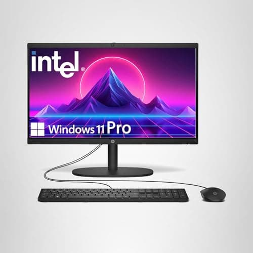 HP 2025 22" FHD All-in-One Desktop Computer • The New Version for Everyday Use • Latest 13th Gen Intel Quad-Core CPU • 8GB DDR5 • 128GB Storage • HDMI • Type-C • Wi-Fi • HD Webcam • Win11 Pro • Black — view 6