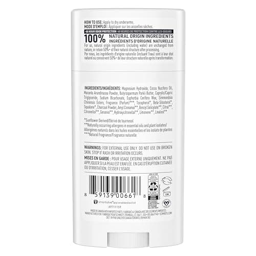 Schmidt's Natural Origin Deodorant, 48 Hour Odour Protection, Charcoal & Magnesium Deodorant for Men and Women, 75g — view 2