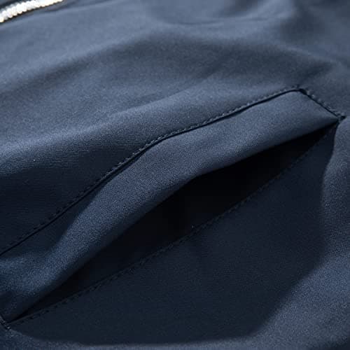 URBANFIND Men's Slim Fit Lightweight Sportswear Jacket Casual Bomber Jacket US XL Blue — view 4