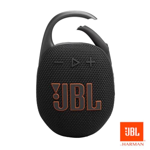 JBL Clip 5 - Ultra-Portable, Waterproof & Dustproof Bluetooth Speaker, Big JBL Pro Sound with Punchy bass, Integrated Carabiner, Up to 12 Hours of Play, Made in Part with Recycled Materials (Black) — view 5