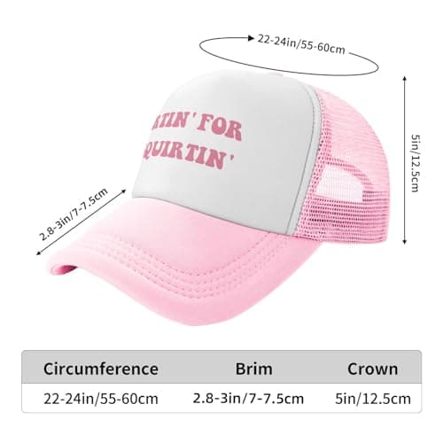 Hurtin' for A Squirting Funny Trucker Hats for Women Hot Pink Adult Humor Dirty Joke Gag Baseball Caps for Girls Women Men Hat — view 3