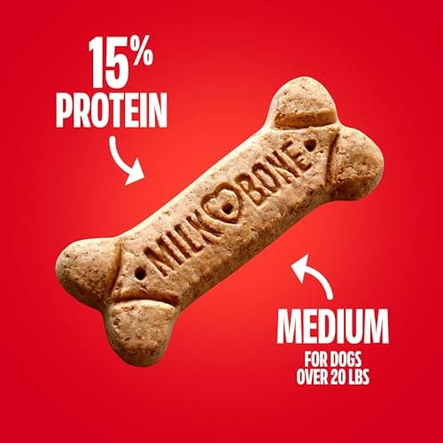 Milk-Bone Crunchy Medium Dog Treats, 10 Lb. Box, Original Beef Flavor — view 4