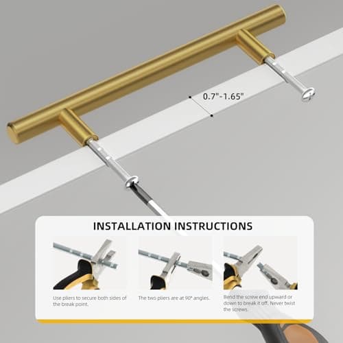 goldenwarm 30 Pack Gold Cabinet Pulls 96mm 3-3/4in Hole Cente Drawer Handles Brushed Gold Drawer Pulls Kitchen Cupboard Handles Cabinet Door Handles Kitchen Cabinet Hardware — view 5