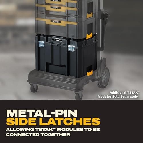 DEWALT TSTAK Tool Box, Deep (DWST17806), Black — view 2