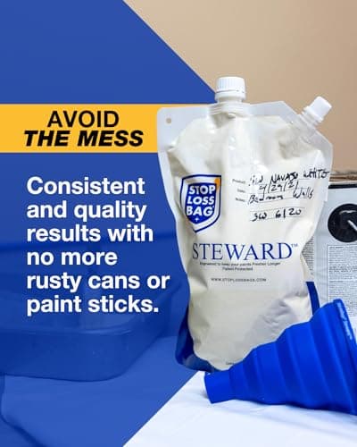 StopLossBags 8 Reusable Paint Storage Bags – Airtight Paint Saver Pouches with Funnel & Clip for Easy Pouring, Mixing & Dispensing – Durable Solution for DIY & Pro Painters. 8-Pack, 1 Liter Each — view 6
