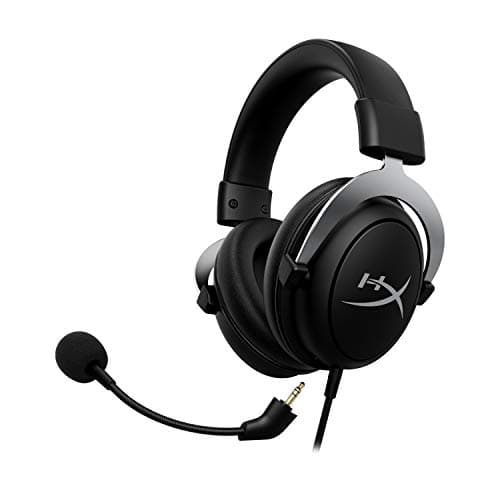 HyperX CloudX, Official Xbox Licensed Gaming Headset, Compatible with Xbox One and Series X|S, Memory Foam Ear Cushions, Detachable Noise-Cancelling Mic, in-line Audio Controls,Black/ Silver — view 2