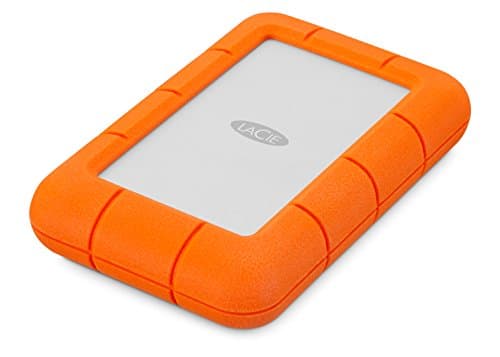 LaCie Rugged Mini, 2TB, 2.5", Portable External Hard Drive, for PC Mac iPad and iPhone, Data Rescue Service (LAC9000298)