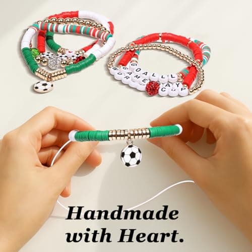 AICase Soccer Bracelets for FIFA World Cup 2026 Gifts, Game Day Mexico Soccer Fan Merch Bracelet Gear Merchandise Jersey Outfits Jewelry Accessories for Women Men Soccer Moms Party Favors Birthday — view 5