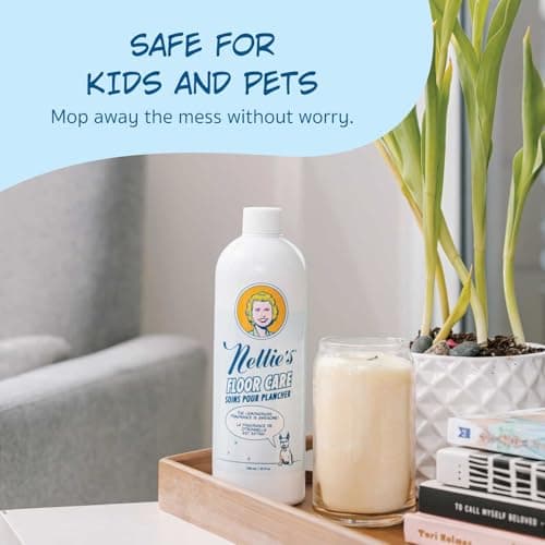 Nellie's Floor Care - Plant-Based Cleaner for Hardwood, Tile, Ceramic, and More - Removes Household Dirt and Odors - Refreshing Lemongrass Scent (25 fl oz) - Made in Canada — view 4