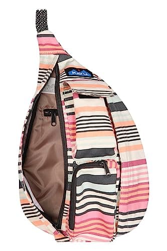 KAVU Mini Rope Bag Cotton Crossbody Sling - Midsummer Stripe — view 3