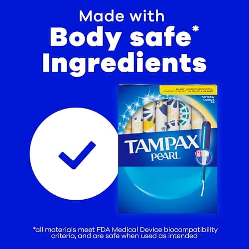 Tampax Pearl Tampons, with LeakGuard Braid, Regular Absorbency, Unscented, 50 Count — view 5
