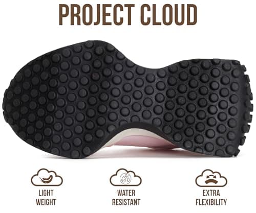 Project Cloud Kid Shoes for Girls - Girls Sneakers with Breathable Upper, Lightweight Design, Memory Foam Insole & Non-Slip Outsole (Lecco_K,BLUSCOMBO,1) — view 4