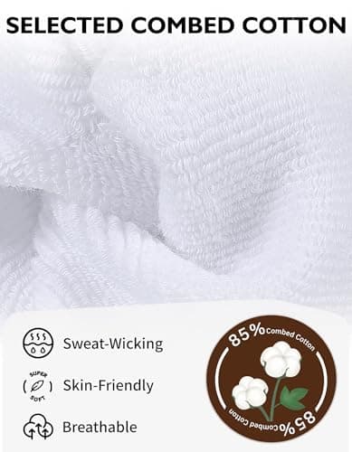 CLOSEMATE Womens Slouch Crew Socks Retro Cozy Scrunch Design Cotton Slouchy Socks Casual Comfort 3 Pairs(3Creamy White) — view 4