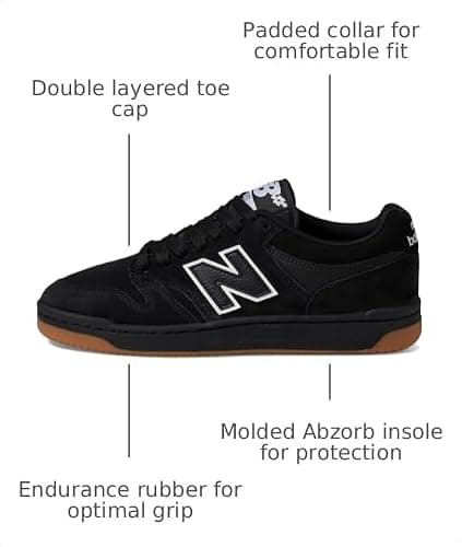 New Balance Men's 480 Numeric Black 11 Medium — view 2