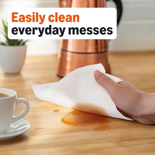 Amazon Basics 2-Ply Flex-Sheets Paper Towels, 12 Basics Rolls = 40 Regular Rolls, Everyday Value with 150 Sheets per Roll, Packaging May Vary — view 5