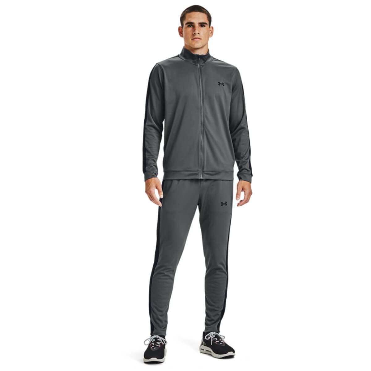 Under Armour Hombre Chándal De Punto, Pitch Grey/Black — view 12