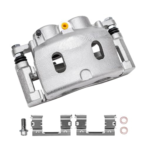 Detroit Axle - 2pc Front Brake Calipers for 2008-2018 Chevy Silverado 1500 GMC Sierra 1500, 2008-2020 Tahoe Yukon, Suburban 1500 Avalanche, Cadillac Escalade ESV EXT, Disc Brake Calipers with Bracket — view 5