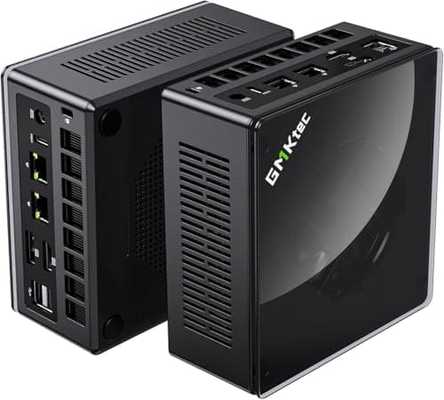 GMKtec AMD Ryzen 9 8945HS (Turbo 5.1GHz) 32GB DDR5 2TB SSD Mini Gaming PC, Oculink, HDMI 2.1, DP2.1/ i226V Dual NIC LAN 2.5G/ USB-C 4.0 WiFi 6/BT 5.2, USB3.2, Dual Fan Nucbox K11