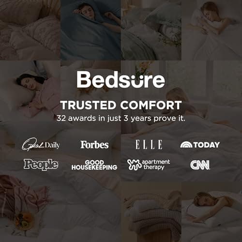 Bedsure White Duvet Cover Queen Size - 3 Pieces Prewashed Cotton-Like Polyester Extra Soft Bedding Set, Includes 1 Duvet Cover 90x90 Inches with Zipper Closure & 2 Pillow Shams, Comforter Not Included — view 2