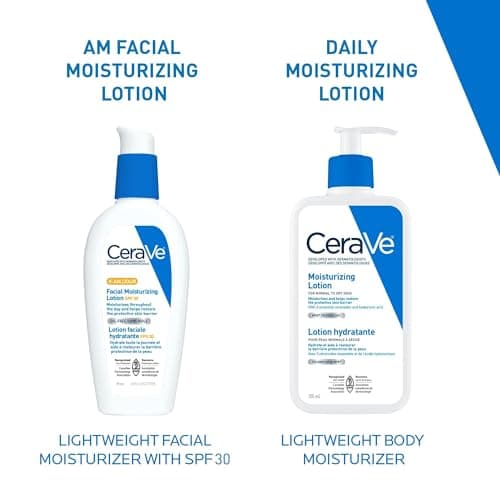 CeraVe Facial Moisturizer with SPF 30. Face Sunscreen Lotion with Hyaluronic Acid, Niacinamide & Ceramides for Women & Men. Oil-free, normal to dry skin. Verified Extended Use Date, Travel Size 89ML — view 9