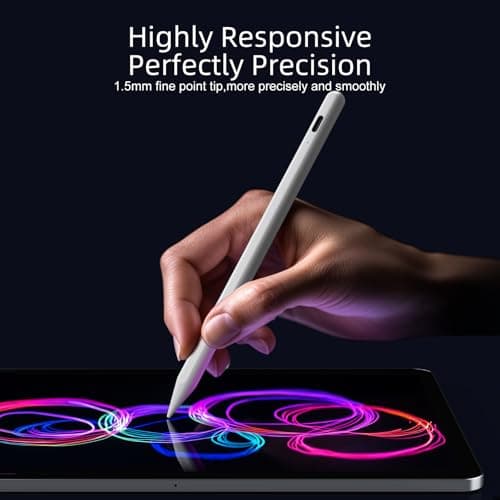 JAMJAKE Stylus Pen for iPad 6th-11th Generation-2X Fast Charge Active Pencil Compatible with 2018-2026 Apple iPad Pro 11"/12.9"/M4, iPad Air 3/4/5/M2/M3/M4,iPad mini 5/6/7 Gen-White