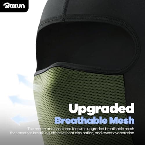 ROXUN Balaclava Moto Face Mask, Summer Cooling Ice Silk Mesh Sun Protection
