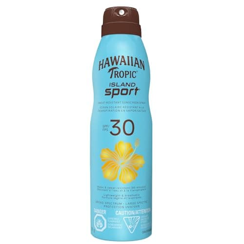 Hawaiian Tropic Island Sport Spray Sunscreen SPF 30, 170g | Hawaiian Tropic Sunscreen SPF 30, Sunscreen, Spray On Sunscreen, Body Sunscreen Spray, 170g