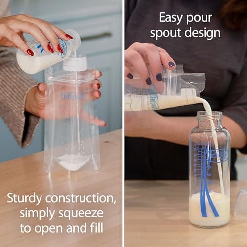Dr. Brown's Breastmilk Storage Bags 100 Count (Pack of 1), Clear — view 3