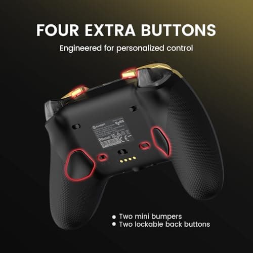 GameSir G7 Pro Wired Controller for Xbox Series X|S, Xbox One, Wireless Gamepad for PC&Android with TMR Sticks, Hall Effect Analog Triggers, 1000Hz Polling Rate, 3.5mm Audio Jack - Golden — view 5
