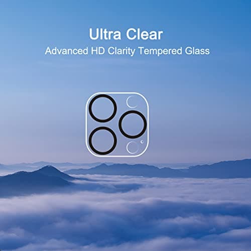 Ailun 3 Pack Camera Lens Protector for iPhone 16 Pro / 14 Pro & iPhone 16 Pro Max / 14 Pro Max,Tempered Glass,9H Hardness,Anti-Scratch,Case Friendly[Does not Affect Night Shots] — view 3