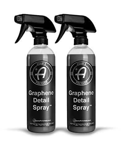 Adam's Polishes Graphene Detail Spray (2 Pack) - Extend Protection of Waxes, Sealants, & Coatings | Waterless Detailer Spray For Car Detailing | Clay Bar, Drying Aid, Add Ceramic Graphene Protection