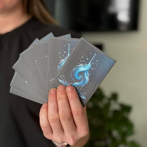 Premium Art Card Sleeves by Foxtrot Designs. Matte Textured Back for Smooth Shuffling. 100 Count Compatible with Magic The Gathering and Other TCGs & LCGs Protection, for Toploaders (Deadly Control) — view 2