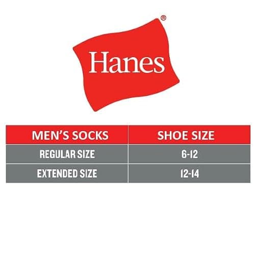Hanes Mens 6pk Sport Cuts Crew Athletic Socks, White, 6 12 US — view 7