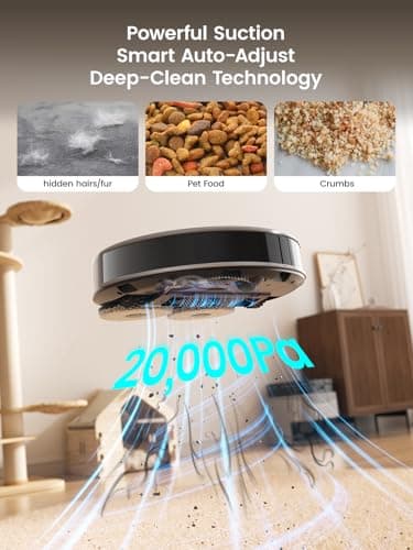 Lefant M3 Max Robot Vacuum and Mop, 20000Pa Suction, 90-Day Self-Emptying, Obstacle Avoidance, Auto Mop Washing&Drying, All-in-One for Pet Hair Carpet, 5G WiFi — view 2