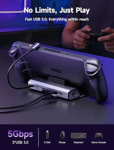JSAUX 6-in-1 Docking Station for Steam Deck/ROG Ally X/Legion Go S-HB0603 — view 5