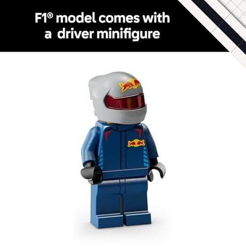 LEGO Speed Champions Oracle Red Bull Racing RB20 F1 Race Car Model Kits - Building Set for Adults, Ages 18+ with Realistic Features - Red Bull DIY Crafts for Display - Gift Idea for F1 Fans - 77243 — view 4