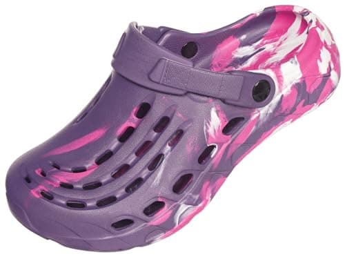 Gaatpot Unisex Arch Support Garden Clogs,Purple,7-8 W/5.5-6.5 M — view 2