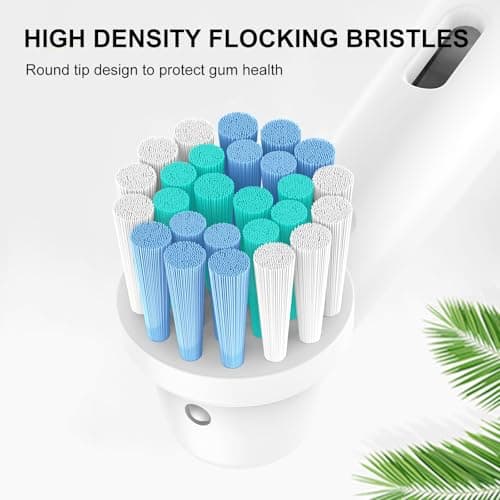 Toothbrush Heads for Oral B, 4 Pack Professional Electric Toothbrush Replacement Heads Medium Soft Dupont Bristles Replacement Toothbrush Heads Precision Clean Brush Heads Refills — view 2