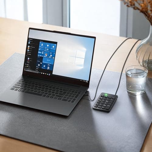 CBUS Wired USB-C Numeric Keypad for Laptop, 23 Keys Numpad Keyboard with Tab, Home, Email & Calculator Keys, 5ft Cable, Small and Lightweight Design — view 4