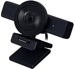 Razer Kiyo V2 – 4K 30FPS Webcam with AI-Powered Auto-Framing - 1080p 60 FPS, Integrated Webcam Cover, HDR, USB-C, Ultra-Wide-Angle Lens, Works with Microsoft Teams, Zoom, Google Meet | Black