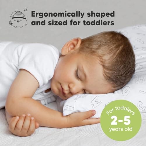Toddler Pillow with Pillowcase, 13x18 My Little Dreamy Pillow (ABC Land)