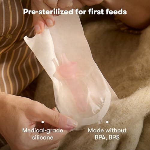 Frida Mom Colostrum Collection Kit, Catch, Store & Feed Breastmilk, Includes 6 Colostrum Collectors, 6 Labels, Cleaning Brush, Cloth & Case, Hospital Bag Ready, Safe Materials, 15pc kit — view 4