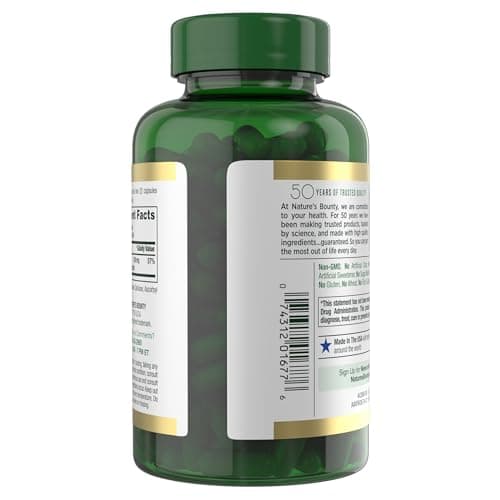 Nature’s Bounty High Absorption Magnesium Glycinate 240 mg for Supporting Muscle Relaxation and Bone, Heart & Nerve Health – Non-GMO, Gluten-Free, Vegetarian, 120 Count/60 Servings — view 8