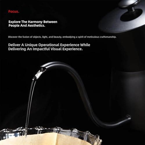 PQSIBBG Professional Stainless Steel Dripper Featuring Ergonomic Handle for Easy Cleanup and Daily Brewing Easy Coffee Maker — view 3